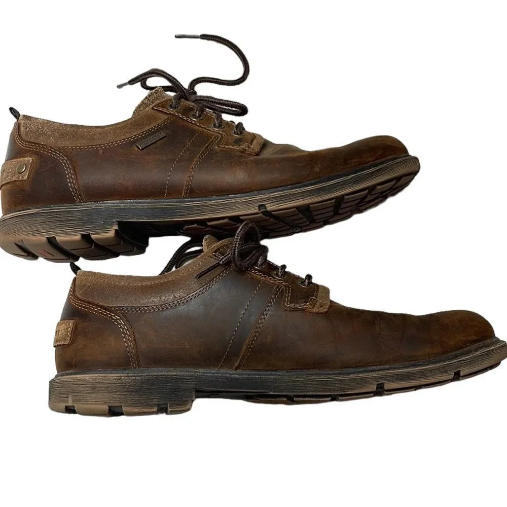Rockport Hydro-Sheild Waterproof Rugged Bucks II Leather Oxfords. Size 10.
